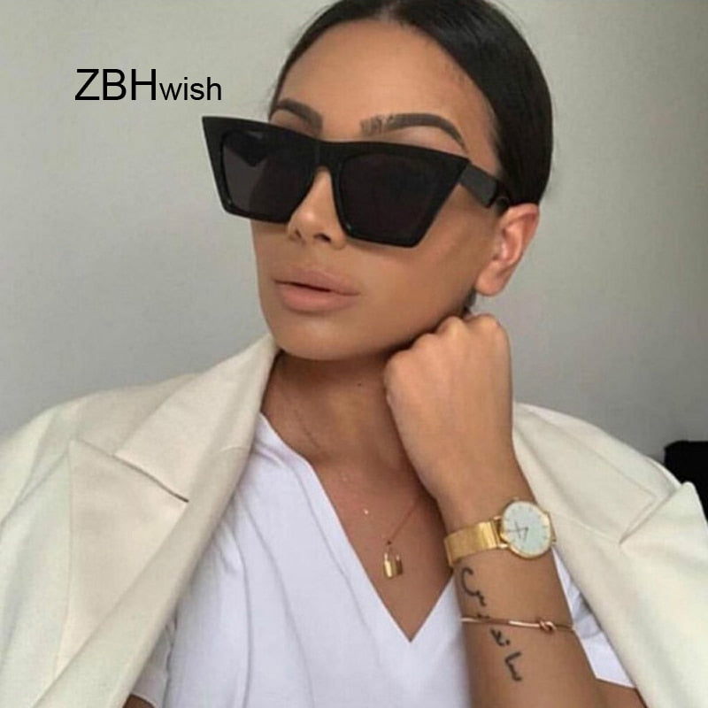 Fashion Square Sunglasses Women Designer Luxury Man/Women Cat Eye