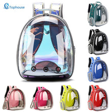 Load image into Gallery viewer, Free shipping Cat bag Breathable Portable Pet Carrier Bag Outdoor Travel backpack for cat and dog Transparent Space pet Backpack
