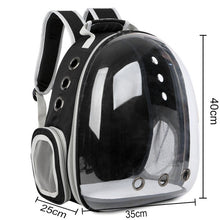 Load image into Gallery viewer, Free shipping Cat bag Breathable Portable Pet Carrier Bag Outdoor Travel backpack for cat and dog Transparent Space pet Backpack
