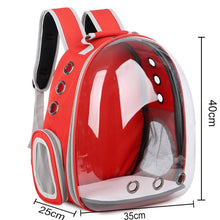 Load image into Gallery viewer, Free shipping Cat bag Breathable Portable Pet Carrier Bag Outdoor Travel backpack for cat and dog Transparent Space pet Backpack

