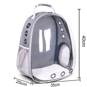 Free shipping Cat bag Breathable Portable Pet Carrier Bag Outdoor Travel backpack for cat and dog Transparent Space pet Backpack