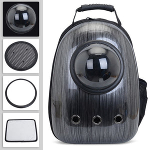 Free shipping Cat bag Breathable Portable Pet Carrier Bag Outdoor Travel backpack for cat and dog Transparent Space pet Backpack