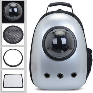 Free shipping Cat bag Breathable Portable Pet Carrier Bag Outdoor Travel backpack for cat and dog Transparent Space pet Backpack