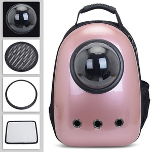 Free shipping Cat bag Breathable Portable Pet Carrier Bag Outdoor Travel backpack for cat and dog Transparent Space pet Backpack