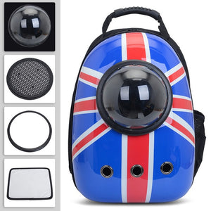 Free shipping Cat bag Breathable Portable Pet Carrier Bag Outdoor Travel backpack for cat and dog Transparent Space pet Backpack